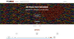 Desktop Screenshot of inyourfacerecords.com