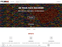 Tablet Screenshot of inyourfacerecords.com